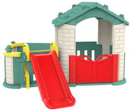 Ramiz ZOG. CHD-803G Children's house slide and garden with fence 3in1, green roof - Children's Playhouse