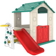 Ramiz ZOG. CHD-501G Playhouse, slide, basket, 3in1, green roof - Children's Playhouse