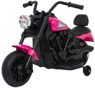 Ramiz PA. XMX-659. ROZ Children's electric motorcycle 30 W, 6V4.5Ah, LED light, side wheels, pink - Kids' Electric Motorbike