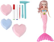 LEAN Toys 13449 DIY Excavation Set - Mermaid with Treasures Pink - Experiment Kit