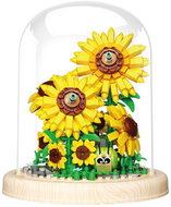 LEAN Toys 14258 Sunflowers in a dome, 633 pieces, LED - Building Set
