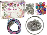 LEAN Toys 15577 Set of bracelets, chains and coloured beads for jewellery - Jewellery Making Set