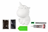 Csináld magad készlet gyerekeknek LEAN Toys 15625 Sada na výrobu diamantového jednorožce DIY, hnědý - Vyrábění pro děti