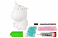 Csináld magad készlet gyerekeknek LEAN Toys 15626 Sada na výrobu diamantového jednorožce DIY, modrý - Vyrábění pro děti