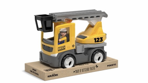 Efko ECO MultiGO Build Ladder with driver - car with Igráček - Toy Car - Main image