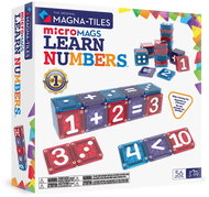 MAGNA-TILES Magnetic building set microMAGS Learn Numbers 56 pieces - Building Set