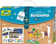 LENA Kufřík pro malé kutily 400 ks, modrý - Creative Kit