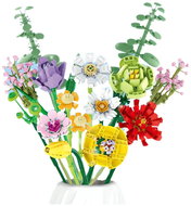 LEAN Toys 23711 Bouquet of colourful flowers 854 pieces - Building Set