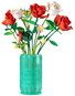 Building Set LEAN Toys 23693 Roses in a vase, construction kit, 1022 pieces - Stavebnice