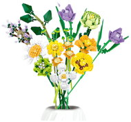 LEAN Toys 23710 Construction kit of colourful flowers 925 pieces - Building Set