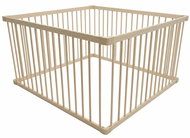Derrson Wooden playpen 120 × 120 cm natural - Baby Playpen