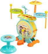MULTISTORE HC490483 Drum set with 2in1 keyboard, microphone, karaoke, MP3 connection - Kids Drum Set