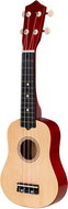 ECOTOYS MF019F Children's wooden guitar with 4 nylon strings and pick, natural - Guitar for Kids