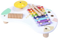 ECOTOYS 3655 Wooden music table with instruments - Instrument Set for Kids