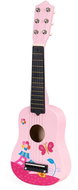 ECOTOYS FO18 Children's wooden guitar, pink - Guitar for Kids