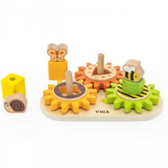 Costway Wooden Montessori ''Activity Board'' - Shapes and Mechanisms - Activity Board