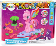 LEAN Toys 17555 Plasticine Unicorn DIY set with accessories - Modelling Clay