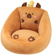 LEAN Toys 24914 Children's plush armchair - capybara 50 × 45 cm, brown - Children's Chair