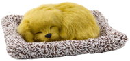 LEAN Toys 27898 Sleeping Labrador on pillow with soft fur and bag - Soft Toy