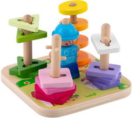 Ricokids RK-866 Wooden toy sorter - puzzle - Sort and Stack Tower