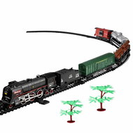 LEAN Toys 27913 Steam Train 620B parní vláček se světly, zvuky a dýmem - Vláčkodráha