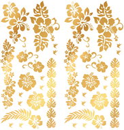 Guirca tetovačky květiny - listy - festival - 34 ks - 14 × 30 cm - Dočasné tetování
