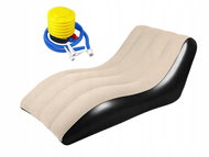Verk 27719 Nafukovací relaxační lehátko 130× 65 × 75 cm, hnědé - Inflatable Water Mattress