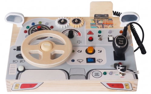 Derrson Interactive wooden board with steering wheel W5377 - Activity Board - Main image