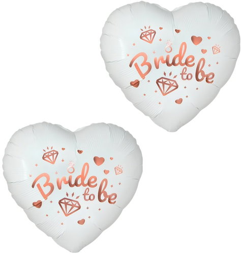 GoDan Foil heart balloon Bride to Be - Bachelorette Party, 45 cm, 2pcs Main image GoDan Foil heart balloon Bride to Be - Bachelorette Party, 45 cm, 2pcs - Balloons - Main image