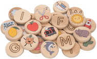 Dřevěné suky Buklo - Moje první abeceda - Montessori Toy