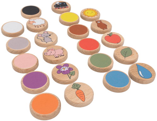 Wooden bitches Buklo - My first colours - Didactic Toy - Main image