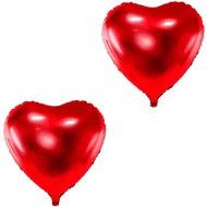 PARTYDECO Foliový balón srdce, červené, 45 cm, 2 ks - Balloons