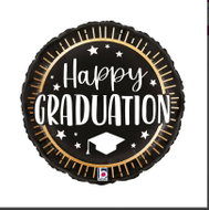 Smart Balloons Balón foliový kulatý Happy Graduation, 46 cm - Balloons
