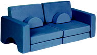 EcoToys TMSRT-15 Modulární skládací pohovka, dvoumístná, 10 polštářů, modrá - Children's sofa
