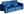 Two-Seater Sofa, 10 Cushions, Blue