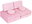 TMSRT-14 Modular Folding Sofa, Two-seater, 8 cushions, pink
