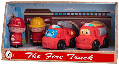 Bavytoy Sada hasičských autíček s figurkami - Toy Car Set - Main image