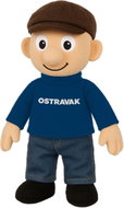 Mikrotrading Panáček Ostravak 32 cm na baterie mluvící po ostravsku - Soft Toy
