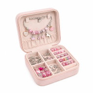 Verk 18321 Sada na výrobu náramků a náhrdelníků s přívěsky, 66 prvků, růžová - Jewellery Making Set