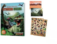 Micro Trading Kniha samolepek A4 s dinosauřími motivy 10 listů - Sticker Set