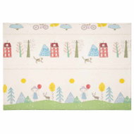 KIK KX2817 Pěnová hrací oboustranná skládací podložka 150 × 200 cm, medvídci a stromy - Play Mat