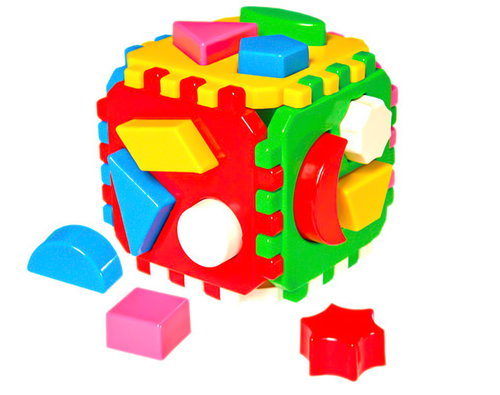 Micro Trading Plastic Cube 12cm, geometric shapes - Puzzle - Main image