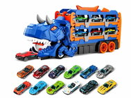 iMex Toys Dinosauří tahač 3v1 a 12 autíček - Toy Car Set