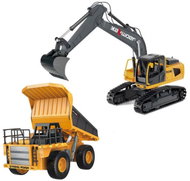 Huina RC Excavator and RC Dump Truck Set 1:24 - RC Digger