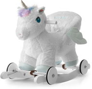 Milly Mally Houpací koník Polly 2 v 1 se zvuky a kolečky pro nejmenší - bílý - Rocking Horse