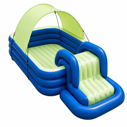 KIK KX2779 Dětské nafukovací vodní hřiště se skluzavkou a UV stříškou 260 cm - Pool Play Centre - Main image