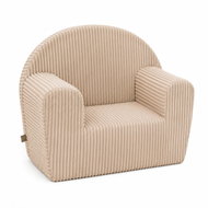 Baby Nellys Křesílko Velvet manchester, béžové - Children's Chair