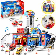 iMex Toys Přenosná policejní a hasičská stanice - Toy Garage
