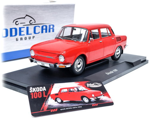 MCG Škoda 100 červená 1:18 - Metal Model - Main image