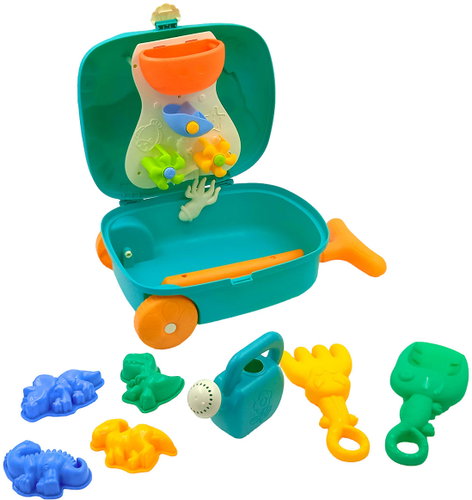 Dino Beach Case with Water Mill - Dinosaur - Sand Tool Kit - Main image